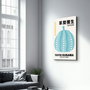 Wallity Pintura Decorativa de Vidrio Templado Multicolor 46 x 72 cm